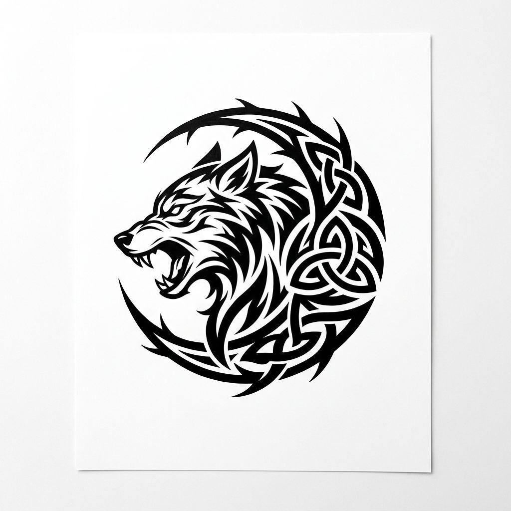 idée tatouage tribal tribal blackwork minimaliste