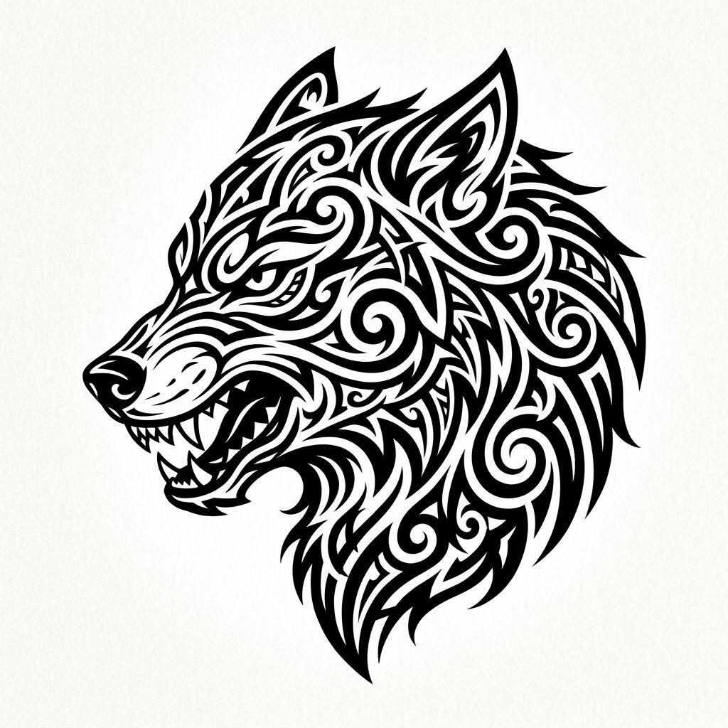 idée tatouage tribal tribal animal puissant
