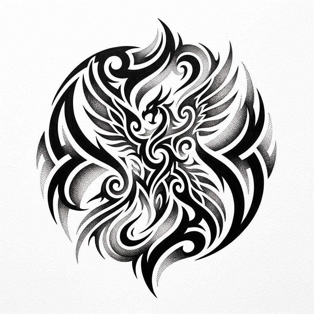 idée tatouage tribal tribal dotwork
