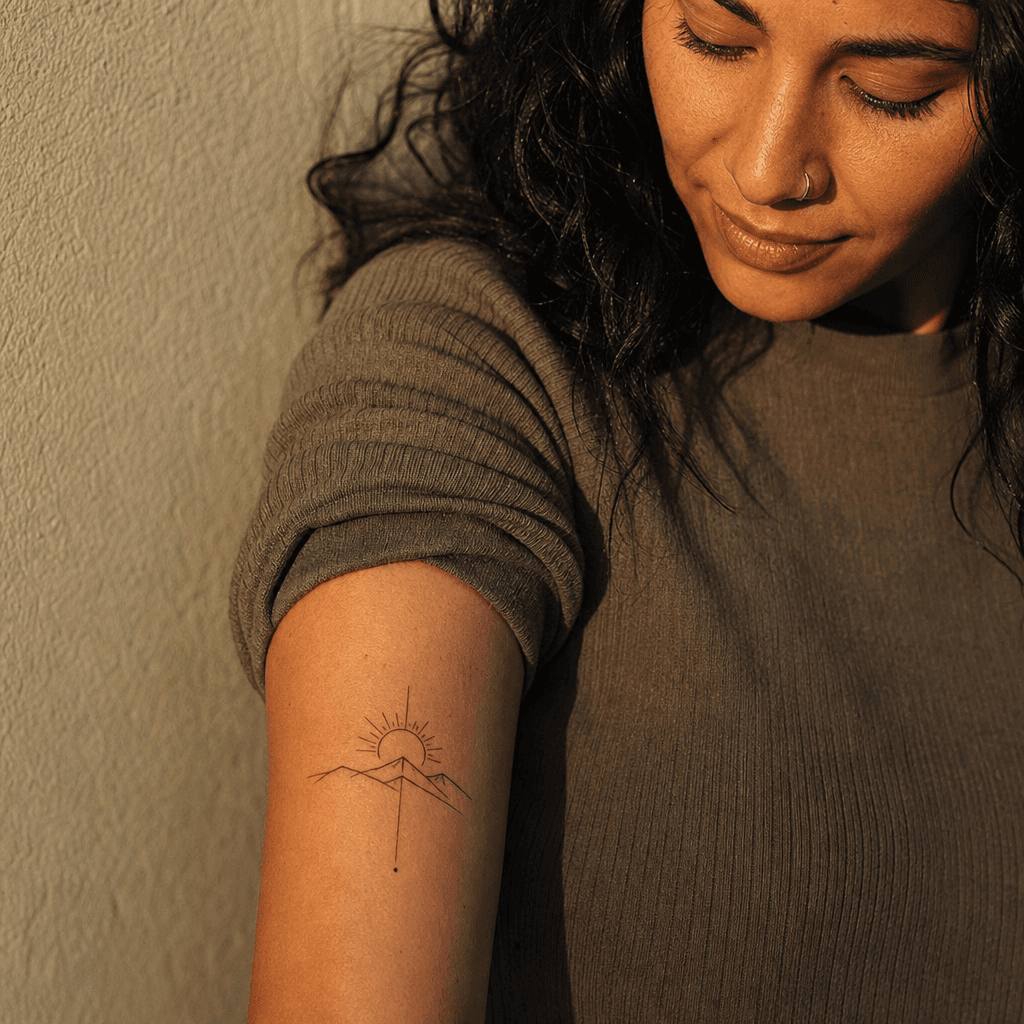idée tatouage cover recouvrement minimaliste léger