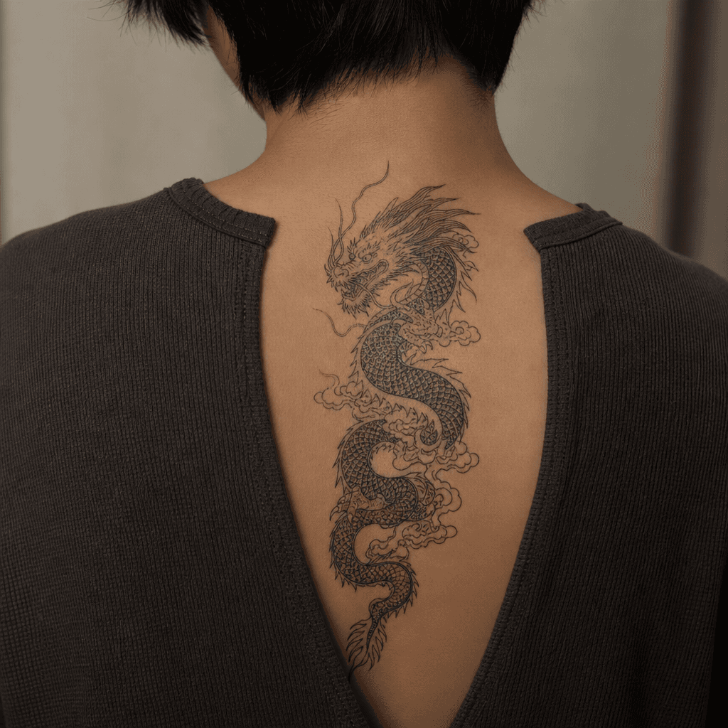 idée tatouage dragon dragon japonais irezumi