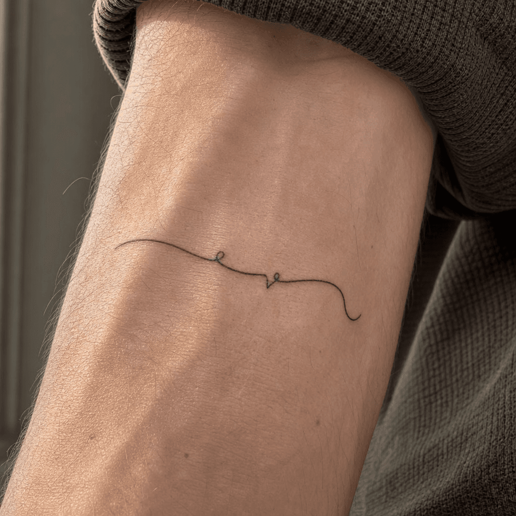 idée tatouage écriture écriture single-line minimaliste