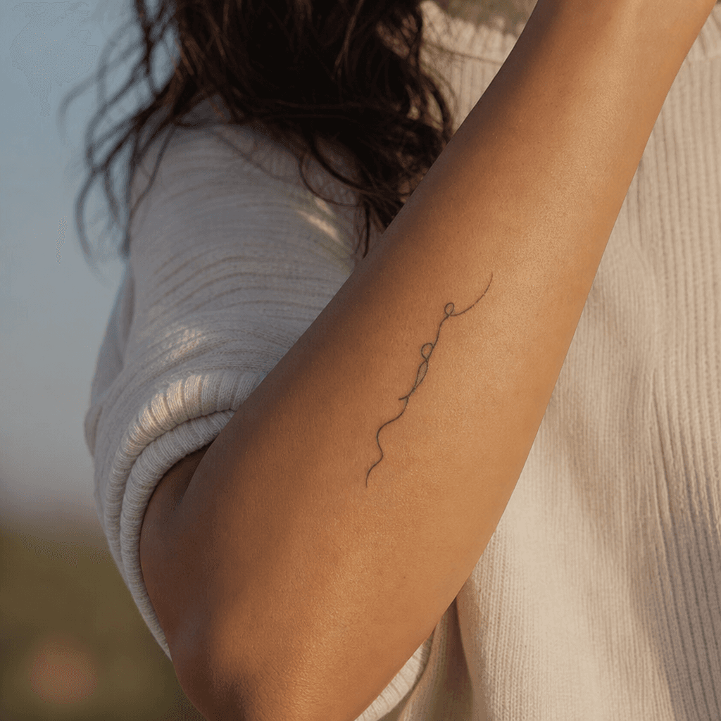 idée tatouage écriture écriture single-line minimaliste