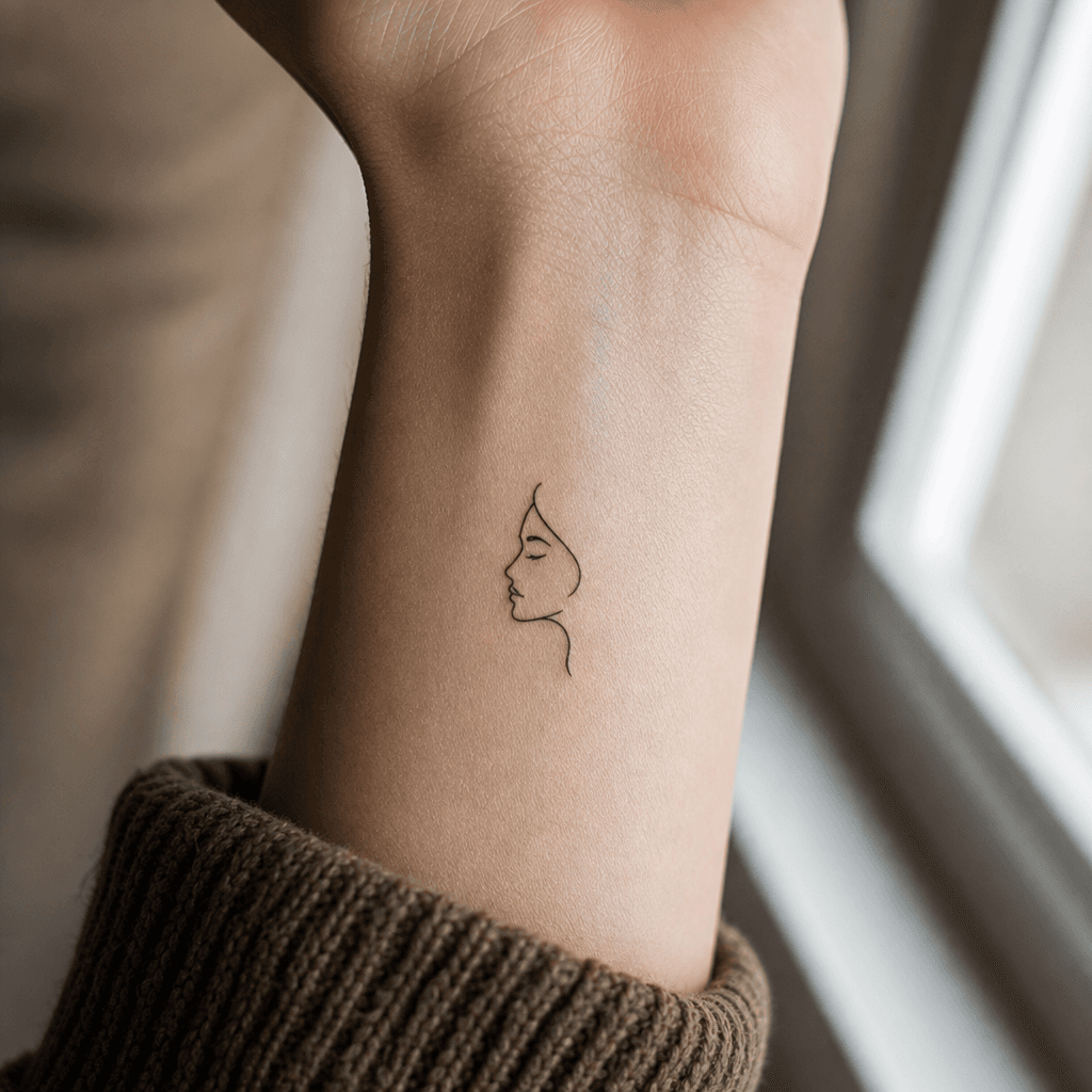 idée tatouage femme discret micro-symbole single-line
