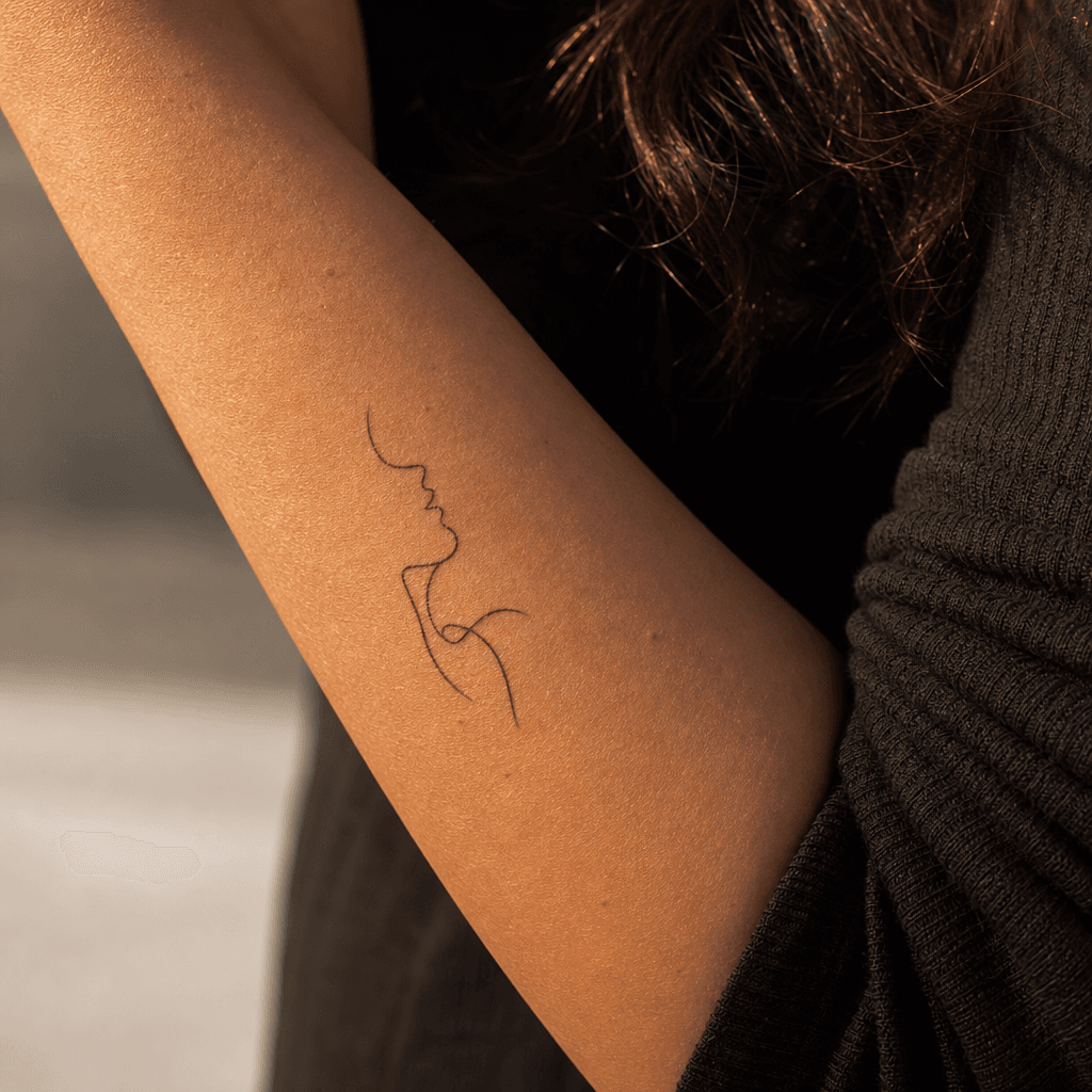 idée tatouage flash flash single-line minimaliste