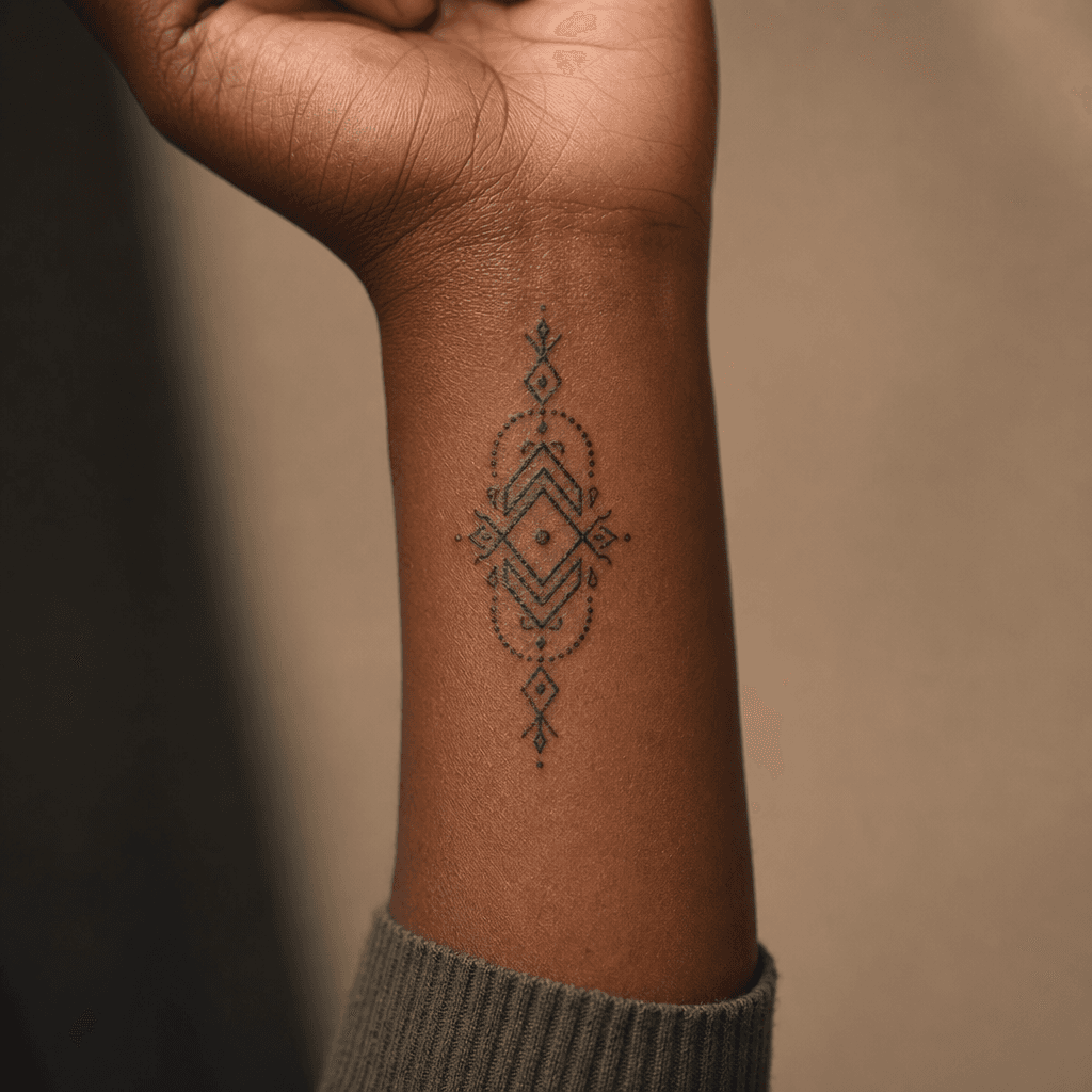 idée tatouage flash flash géométrique structuré