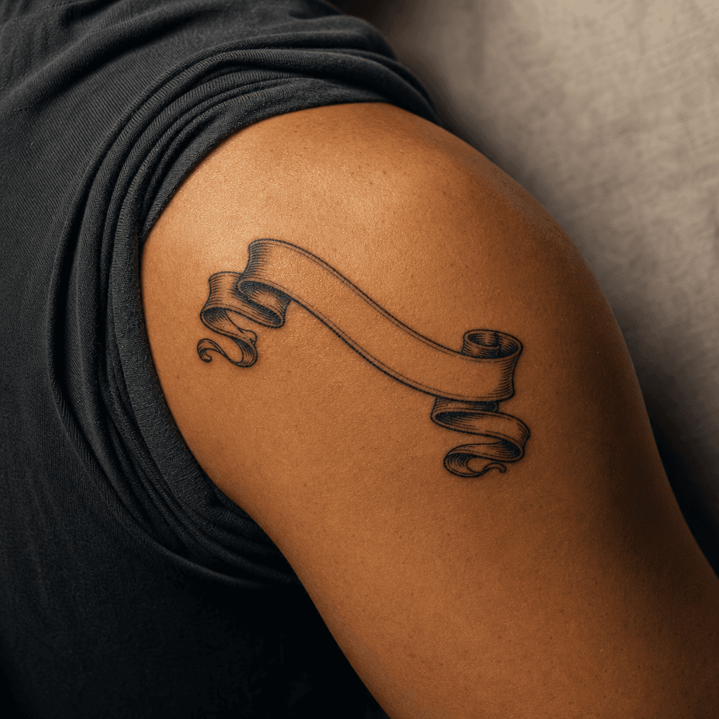 idée tatouage flash flash lettrage bannière