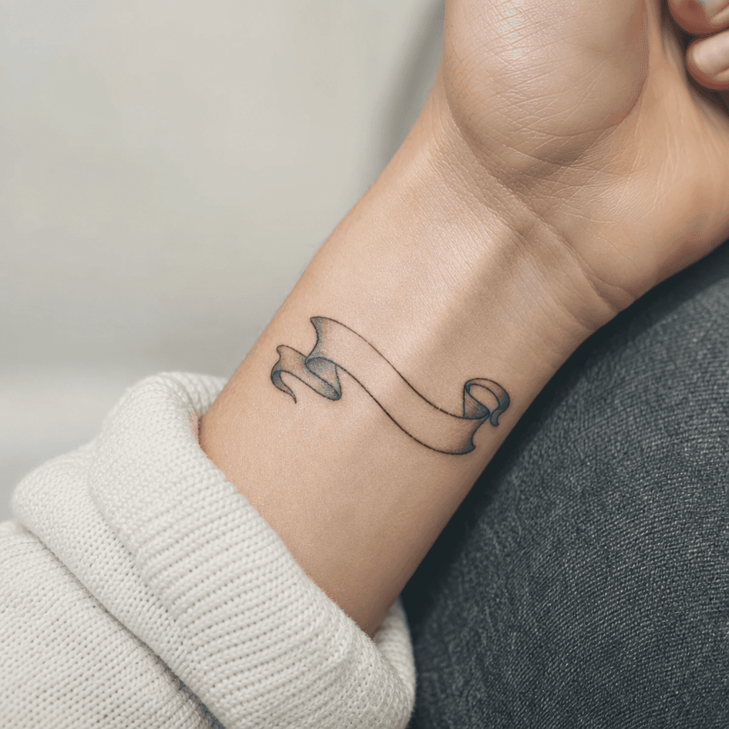 idée tatouage flash flash lettrage bannière