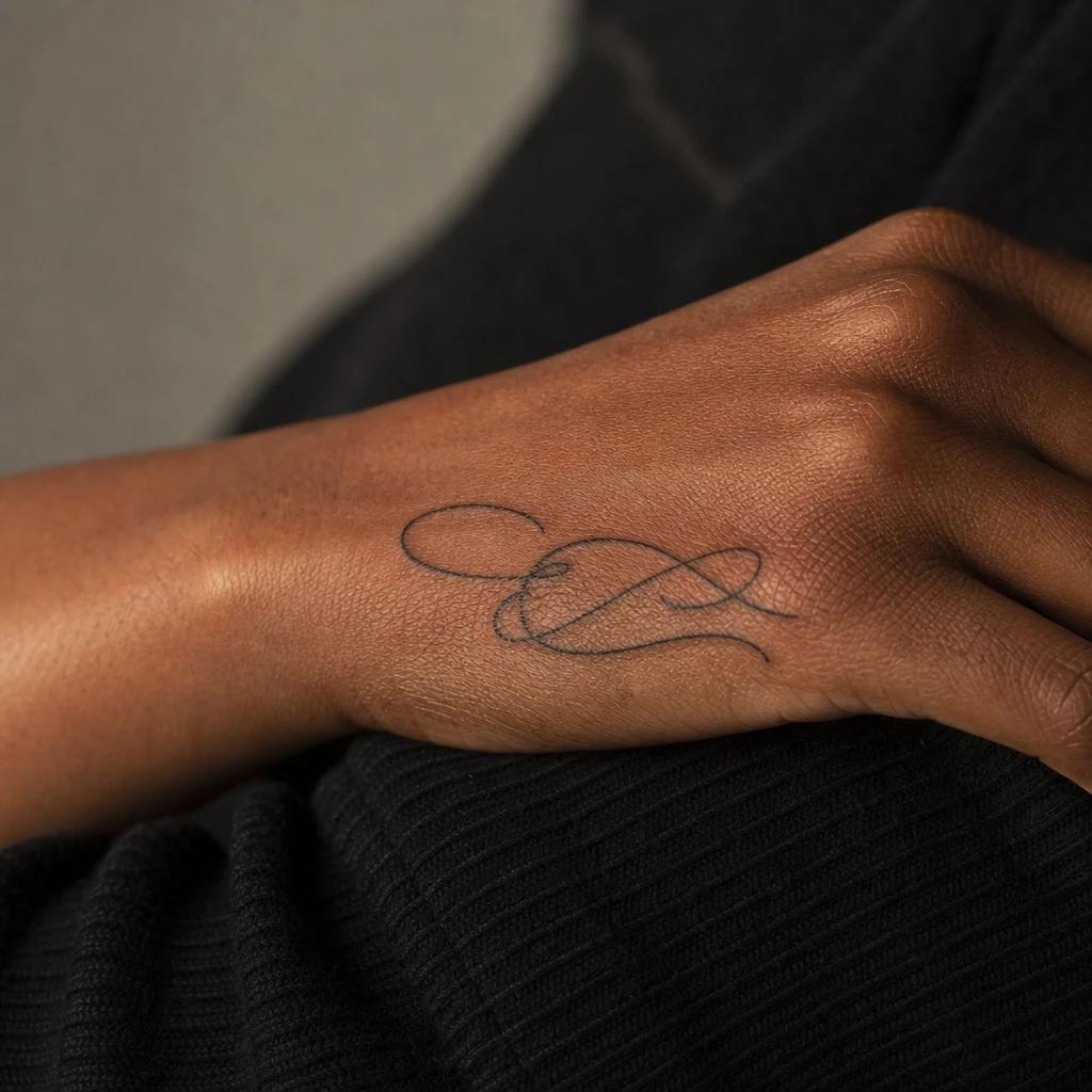 idée tatouage main femme lettrage poétique