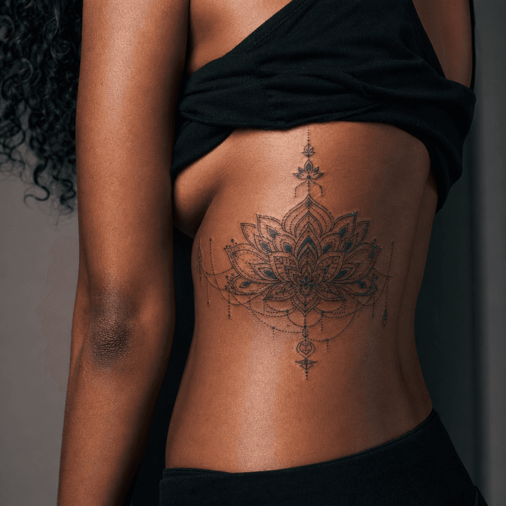 idée tatouage mandala mandala et lettrage