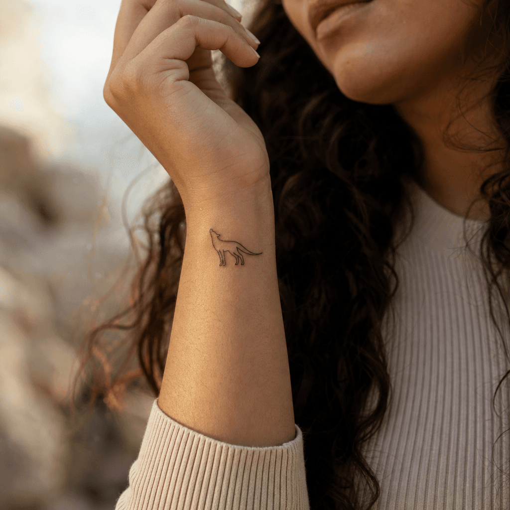idée tatouage minimaliste minimaliste single-line animal