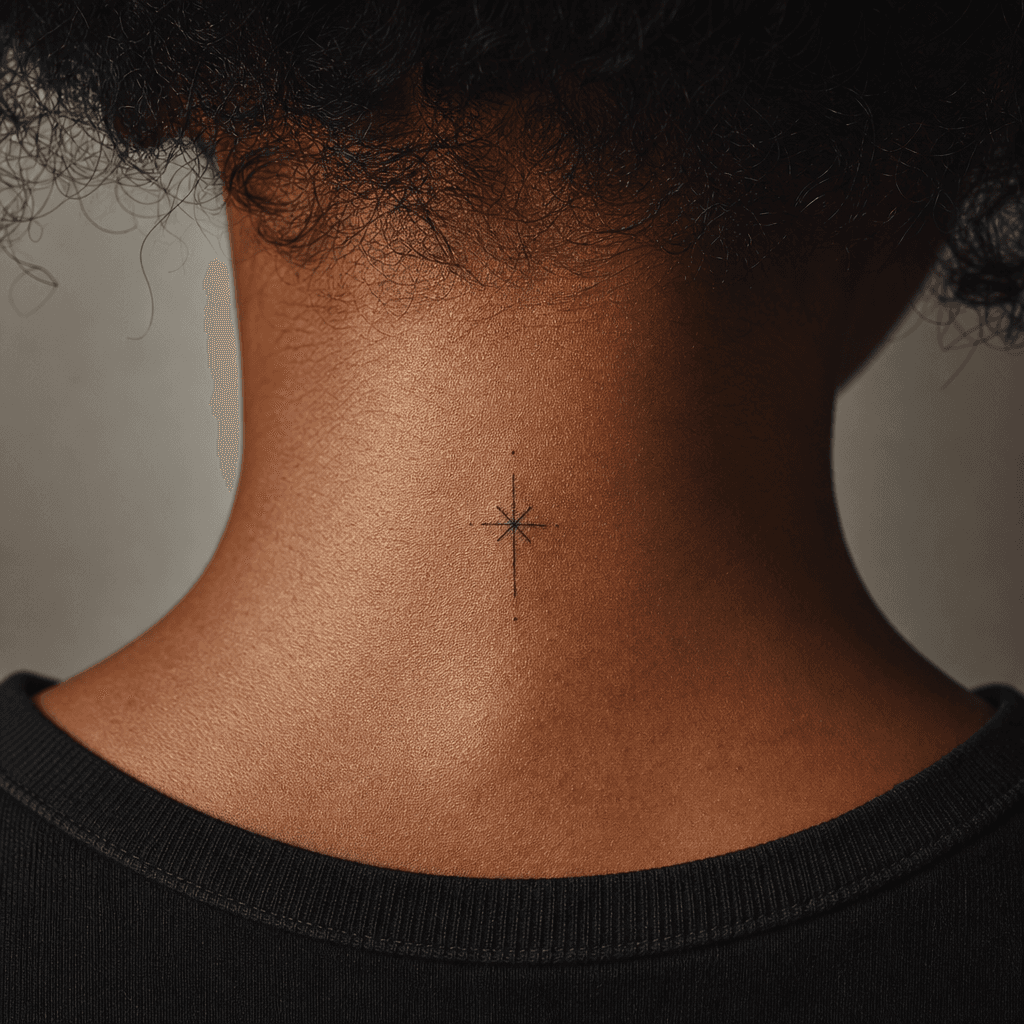idée tatouage minimaliste minimaliste astre