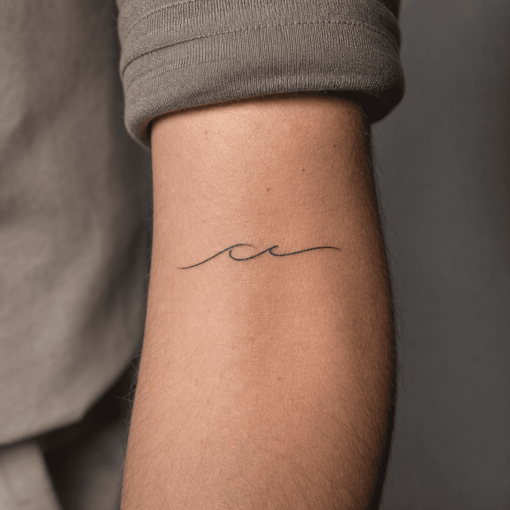 idée tatouage minimaliste minimaliste mot court