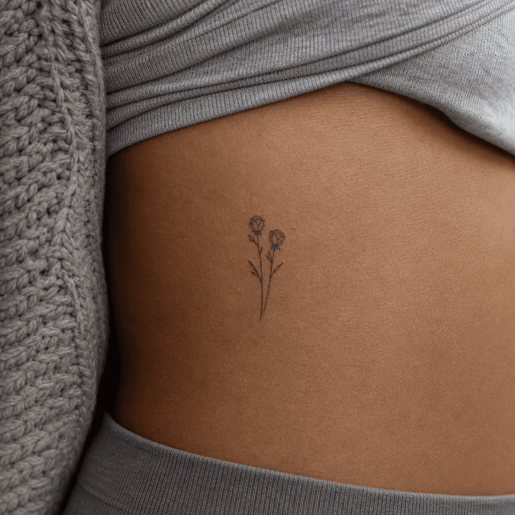 idée tatouage parents deux dates fine line