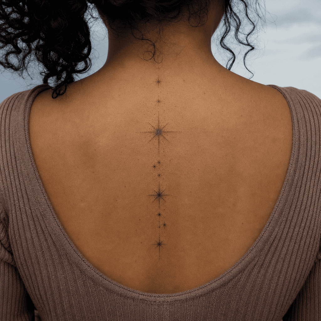 idée tatouage parents étoiles dotwork parentales