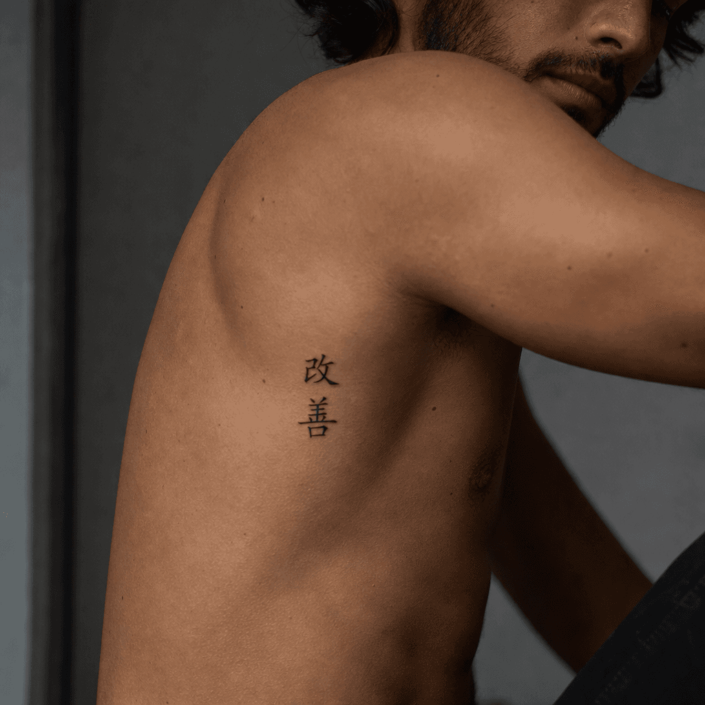 idée tatouage petit kanji japonais discret