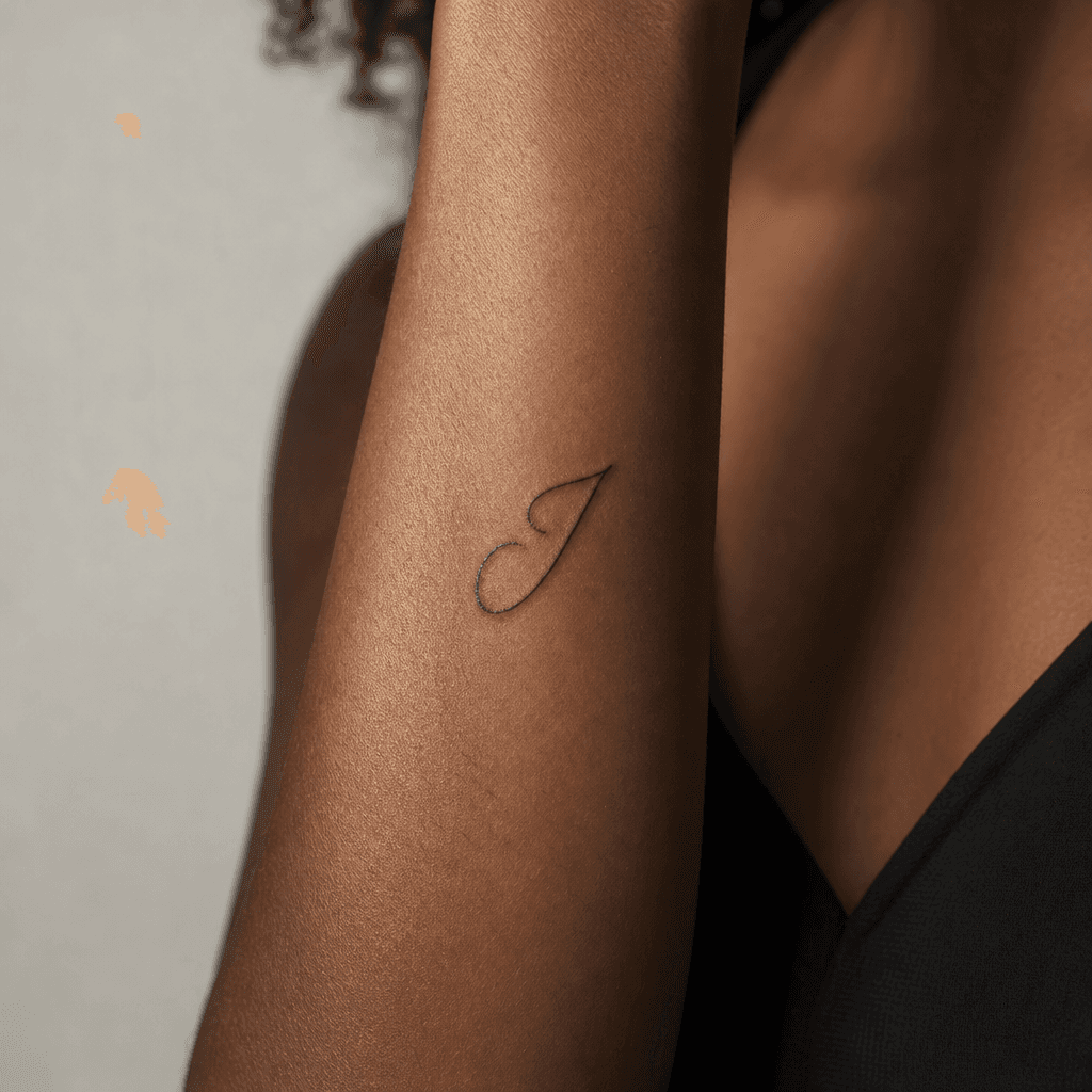 idée tatouage petit initiale solo cursive