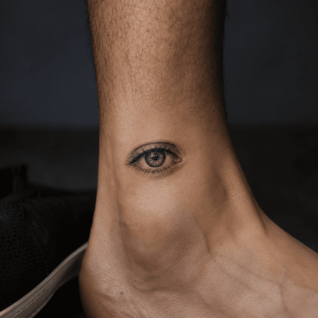 idée tatouage simple œil simple réaliste