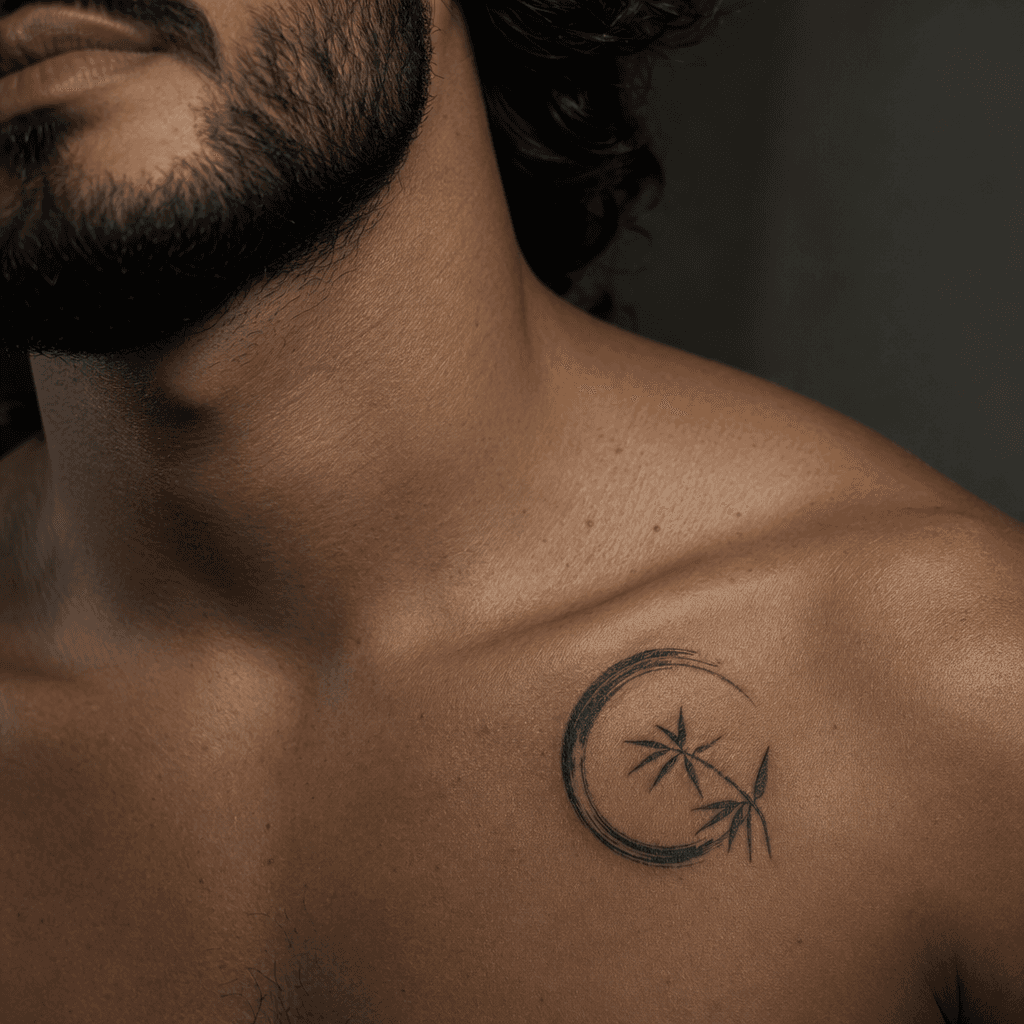 idée tatouage simple symbole zen japonais