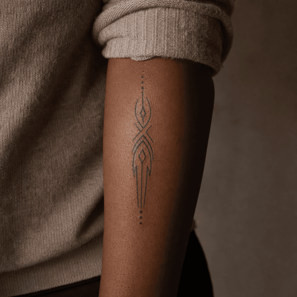 idée tatouage tribal tribal blackwork minimaliste
