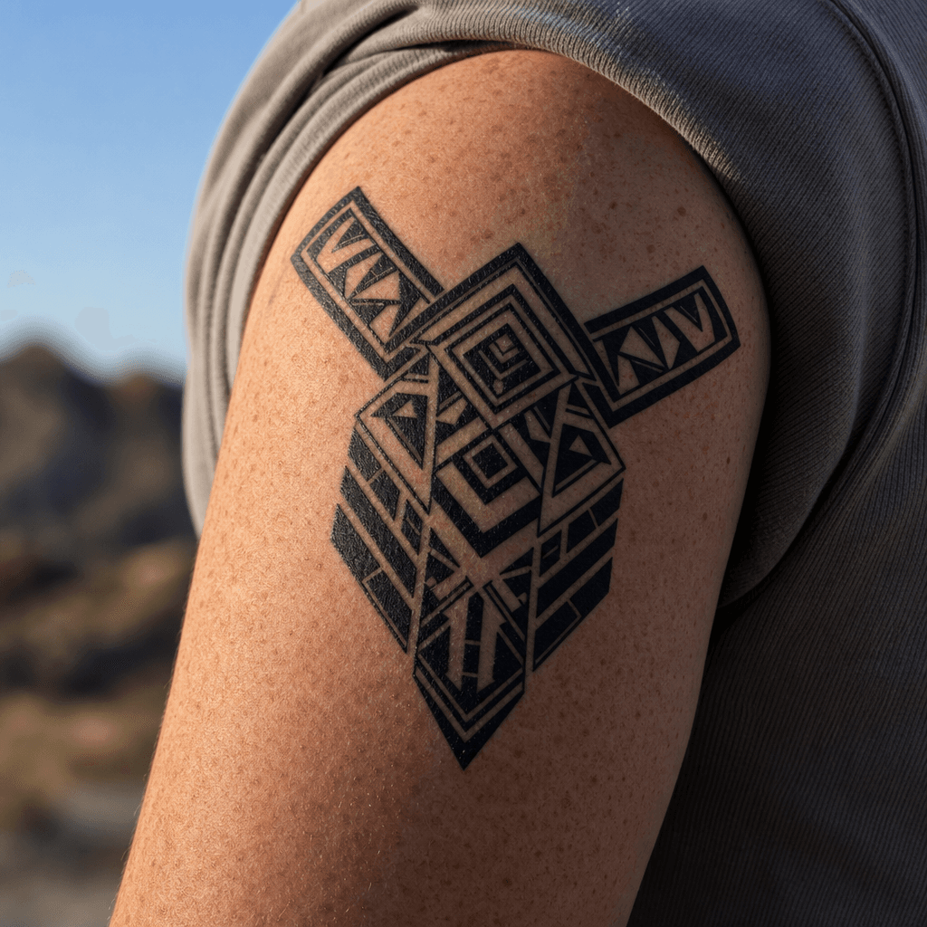 idée tatouage tribal tribal géométrique