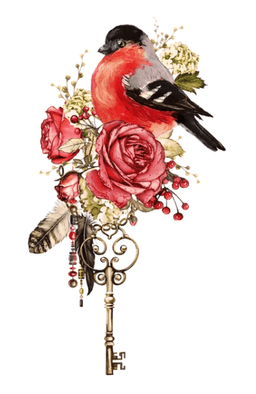 tatouage fleur style aquarelle