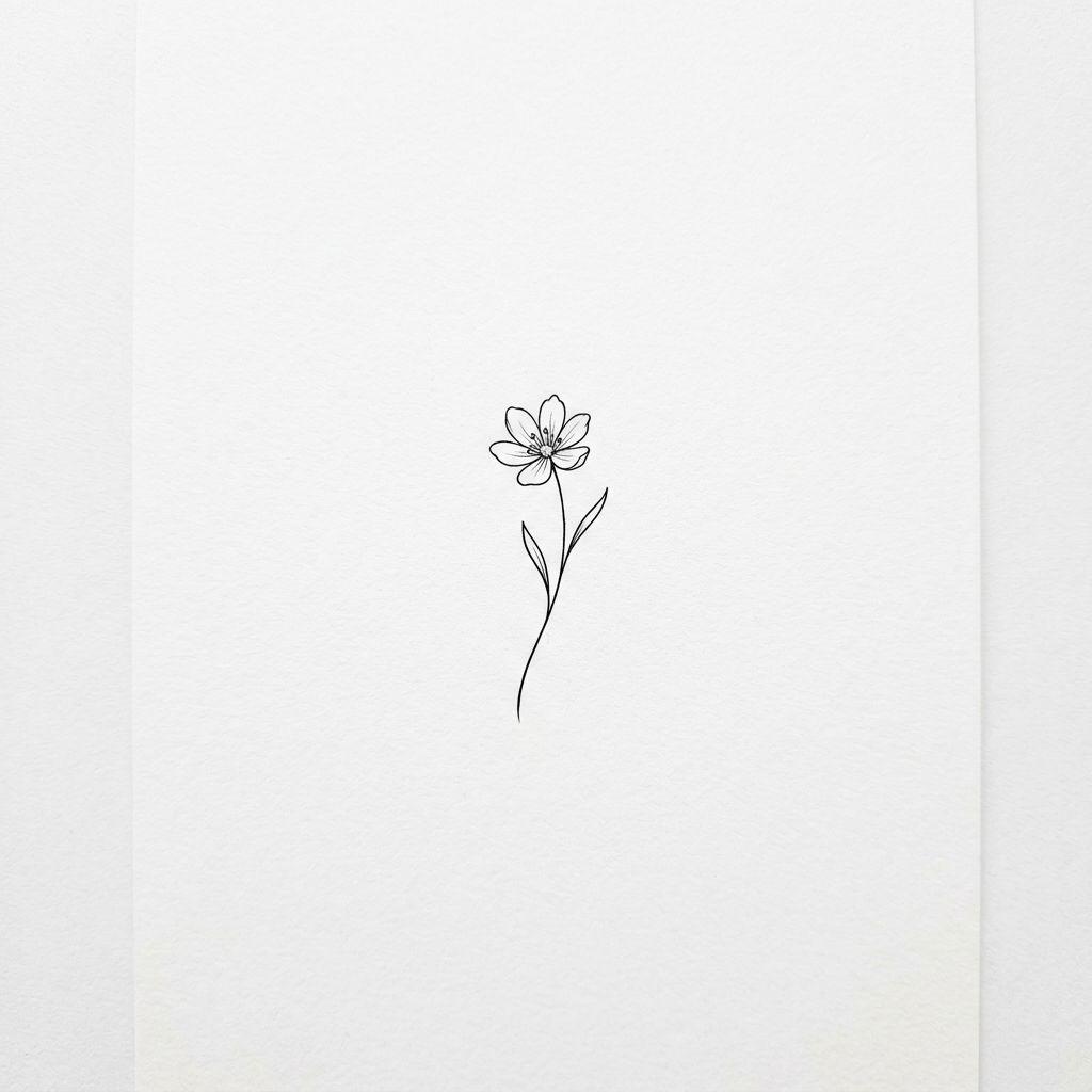 idée tatouage discret femme petite fleur poignet intérieur