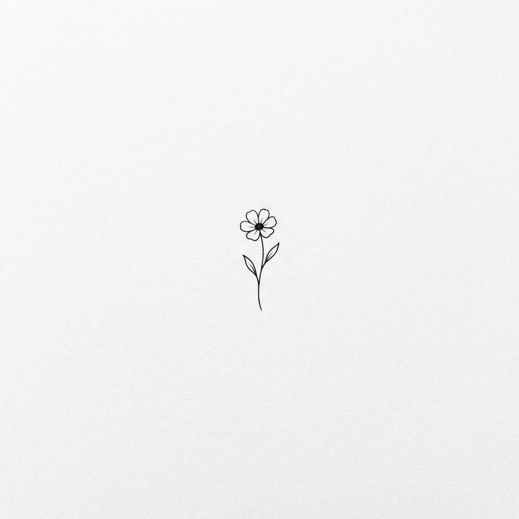 idée tatouage doigt femme petite fleur sur doigt