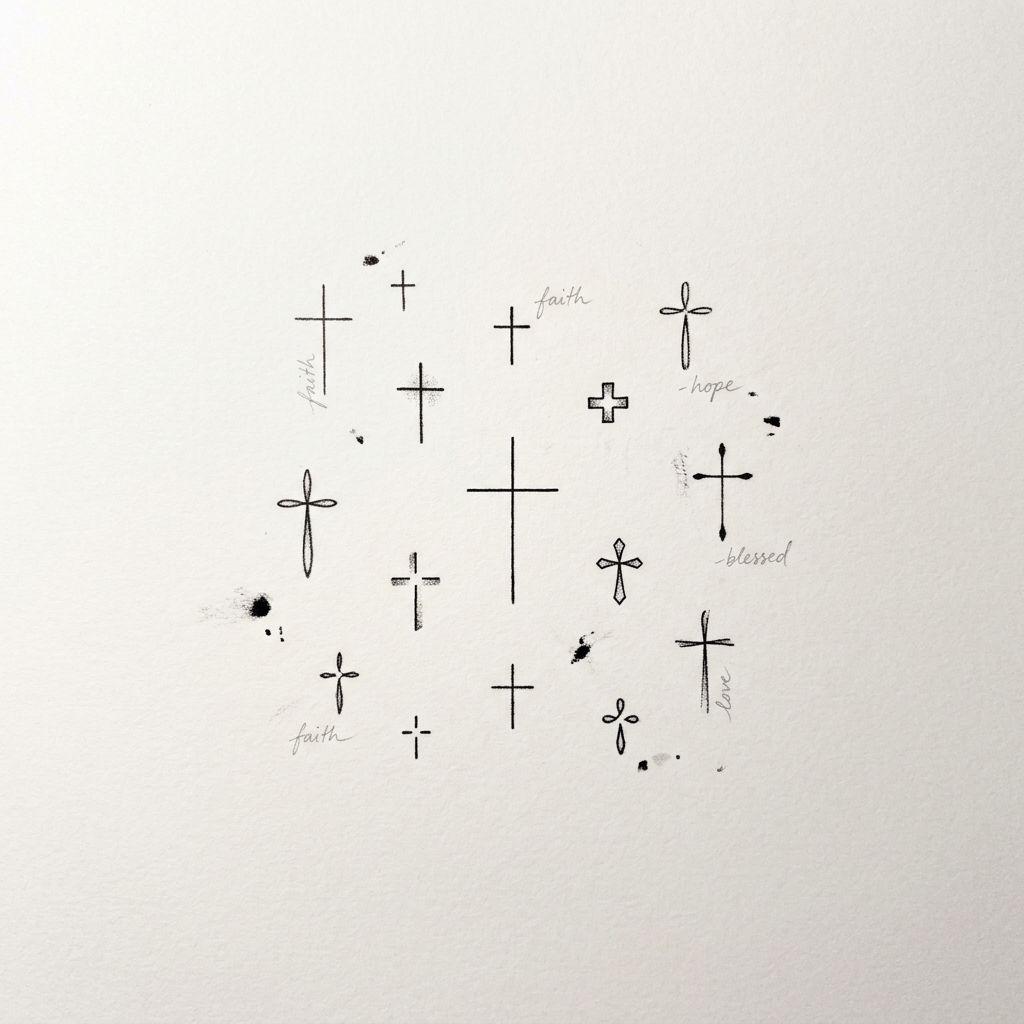 idée tatouage doigt femme petite croix