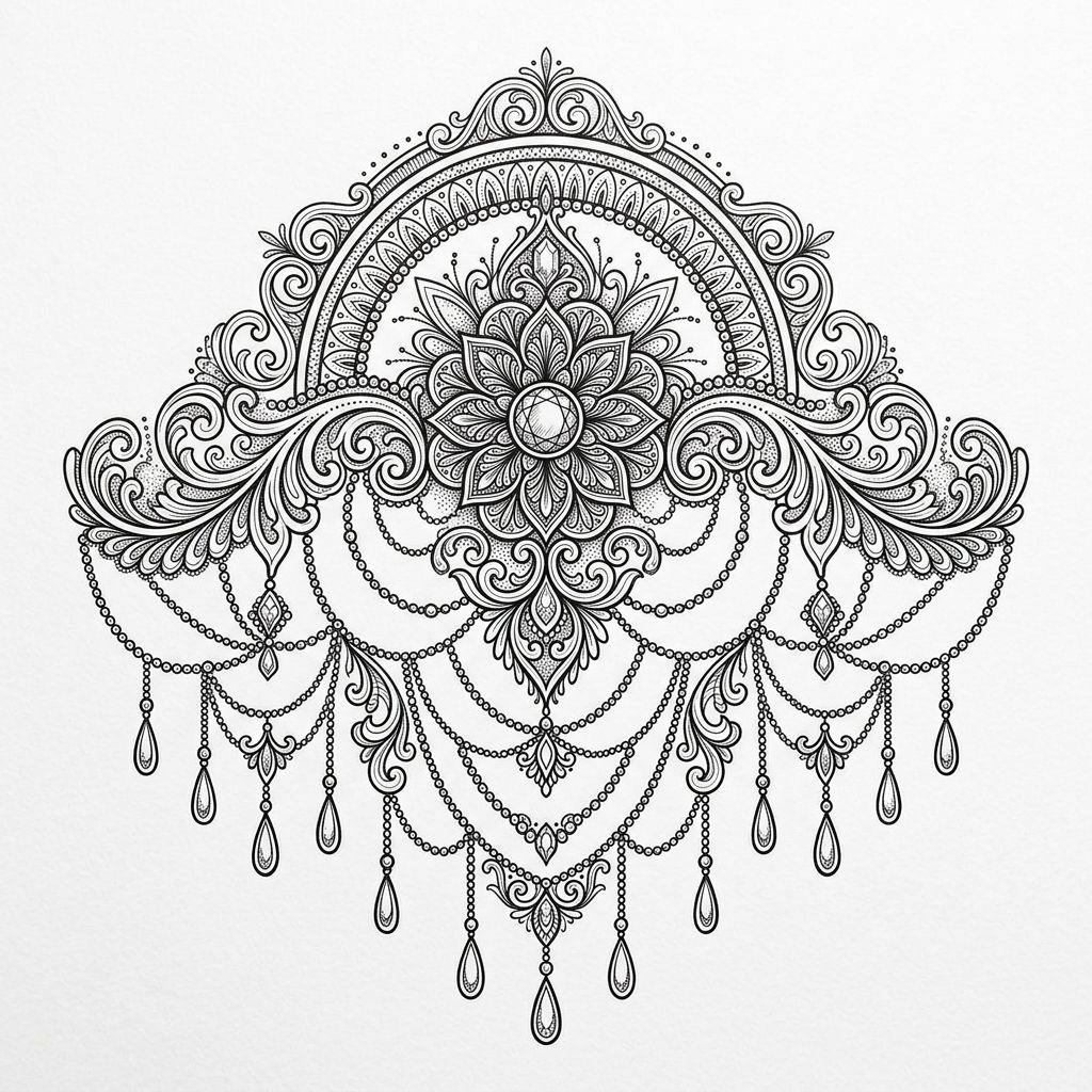 idée tatouage épaule femme ornemental dentelle epaulette, design sur fond blanc