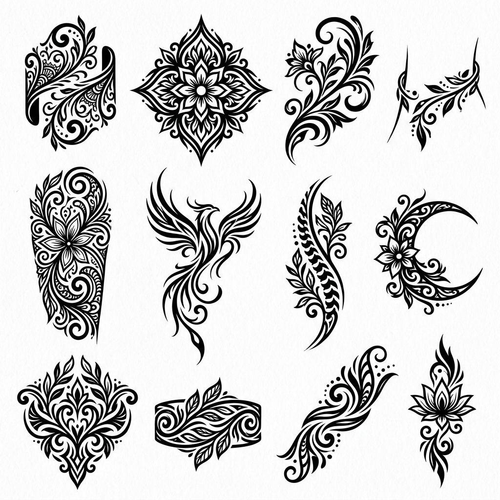 idée tatouage femme tribal moderne féminin