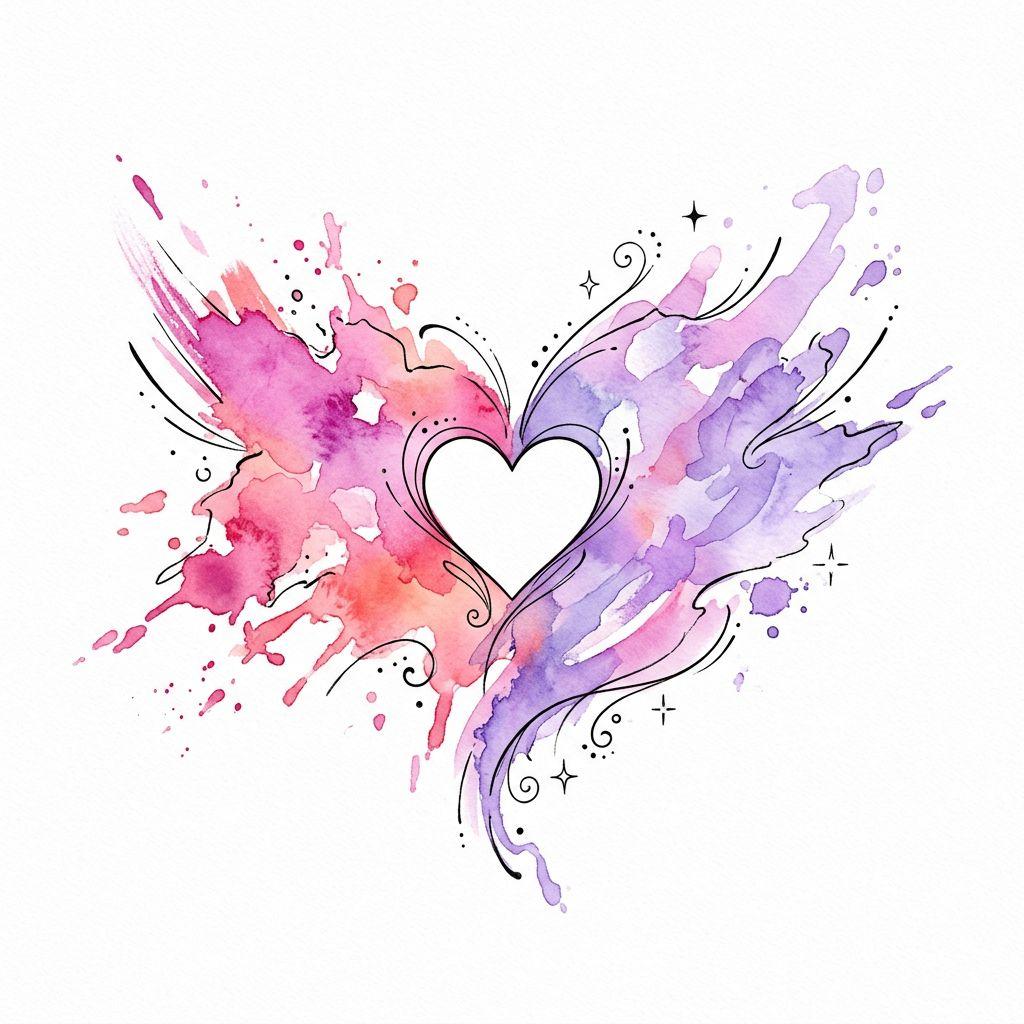 idée tatouage meilleure amie splashs aquarelle bff