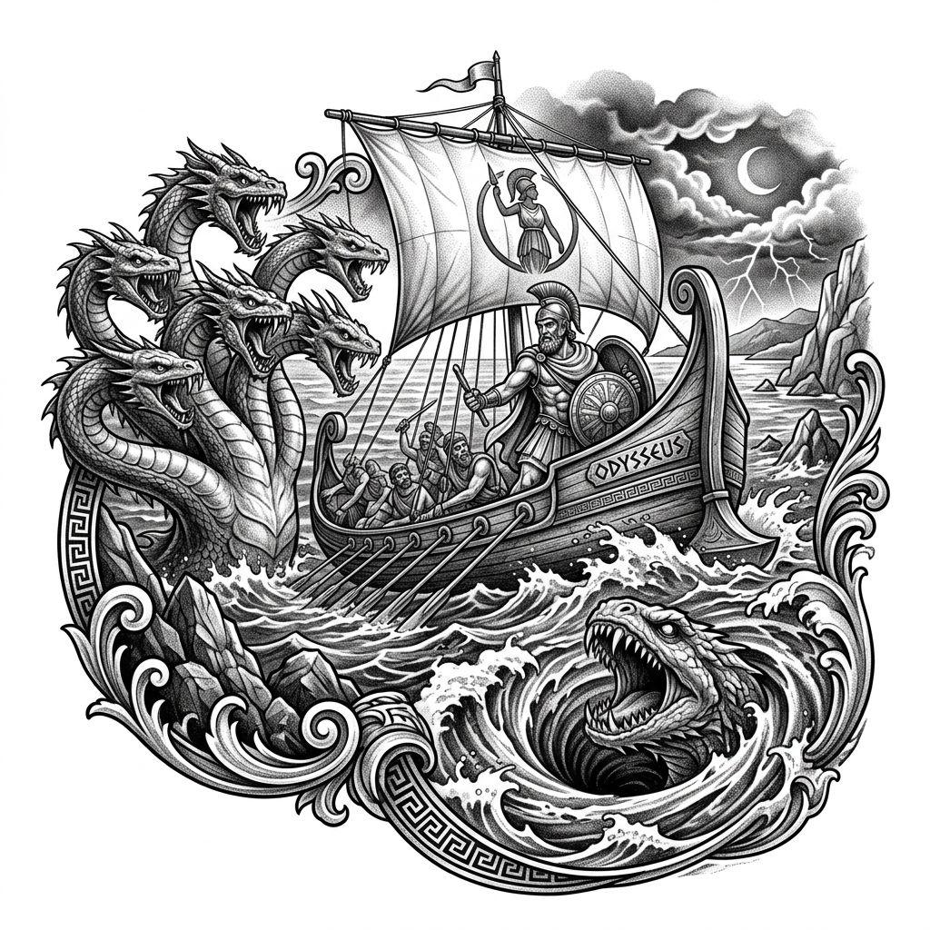 idée tatouage voyage ulysse mythologique