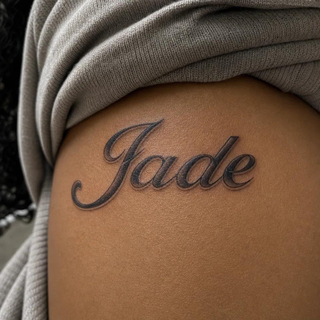 idée tatouage prénom prénom néo-traditionnel