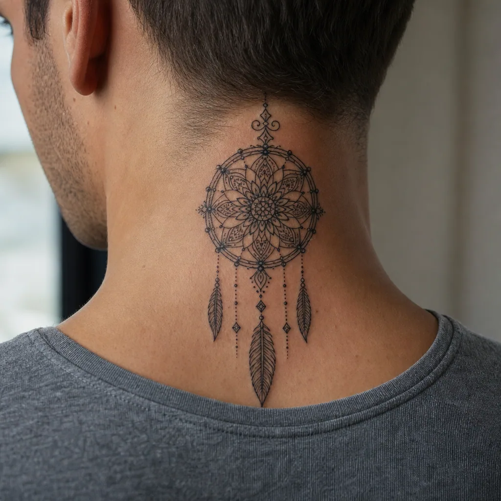 Mandala attrape-reve ornemental