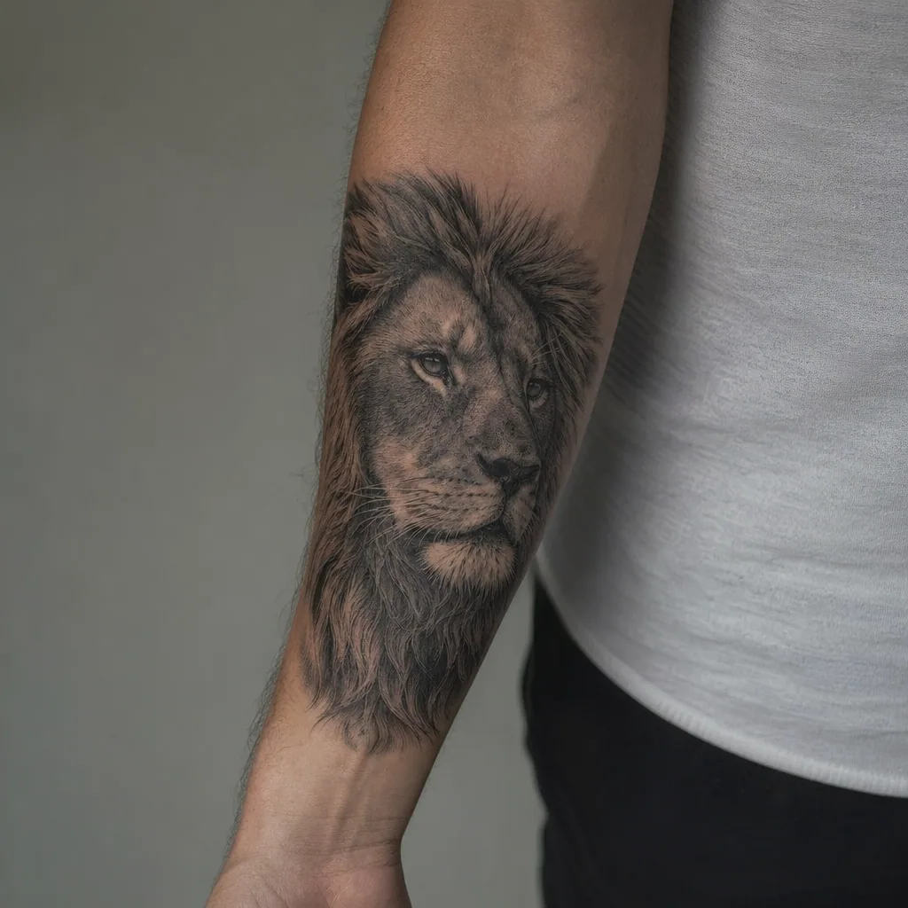 Lion realiste