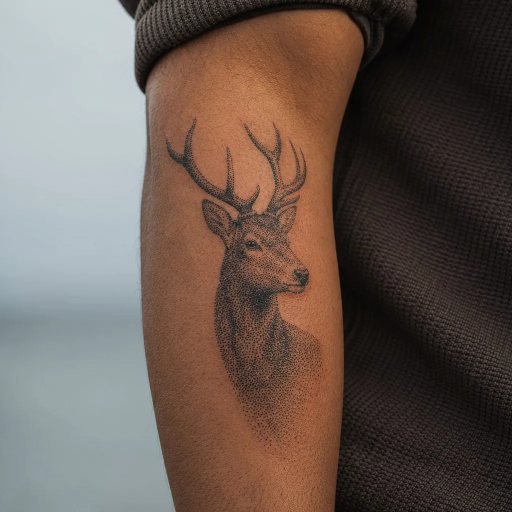 Cerf dotwork