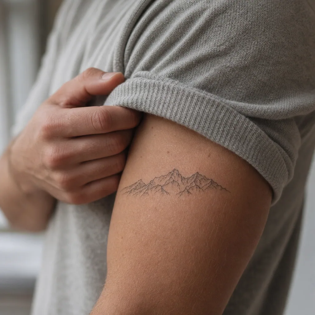 Montagne fine line