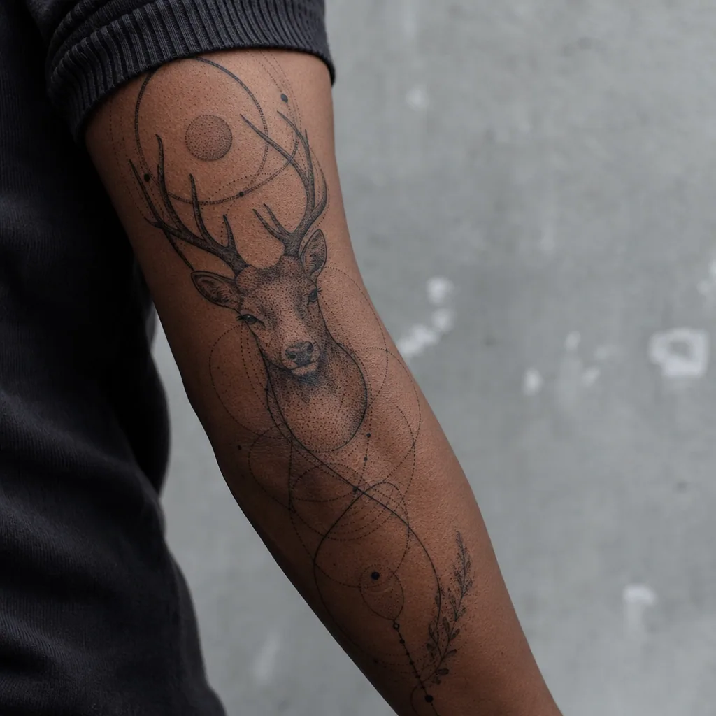 Cerf dotwork