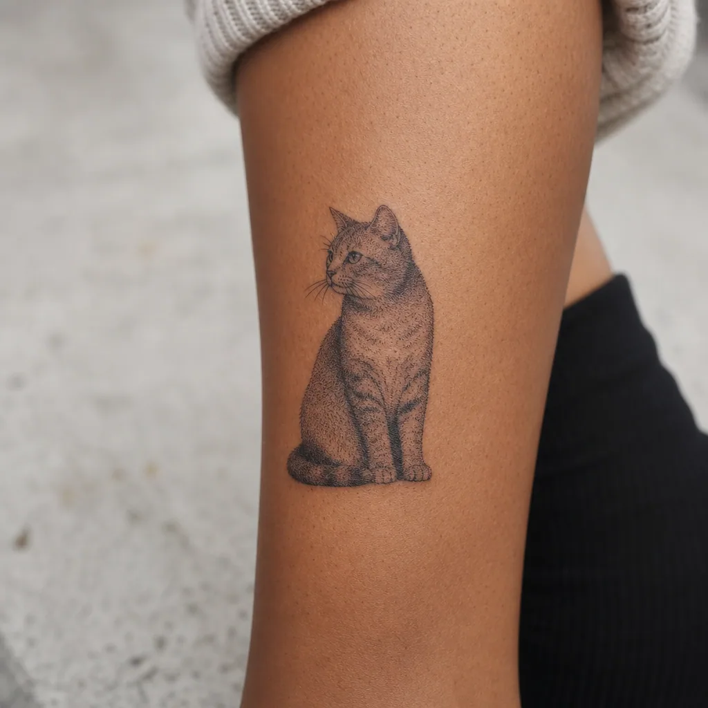 Chat dotwork stippling