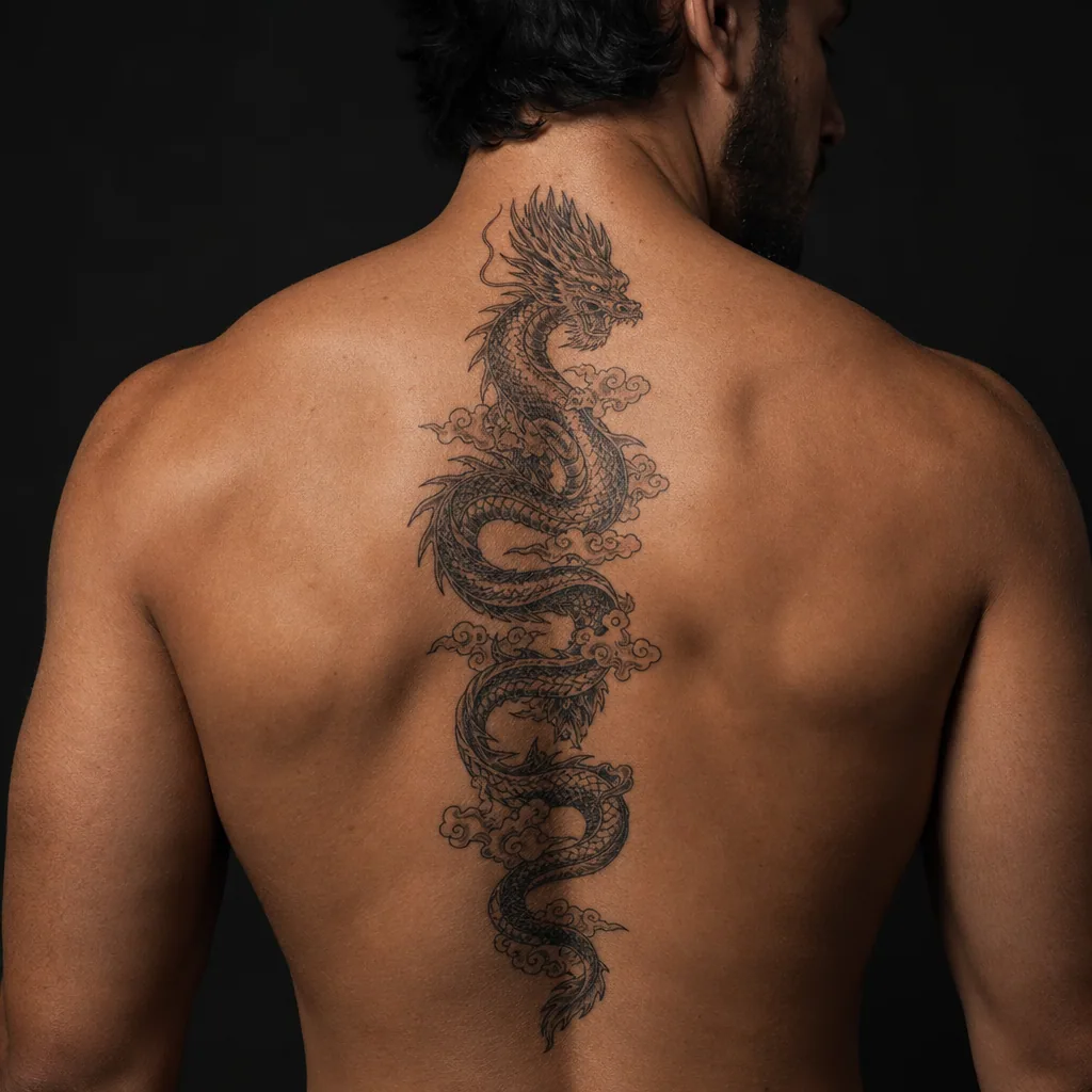 Dragon japonais vertical