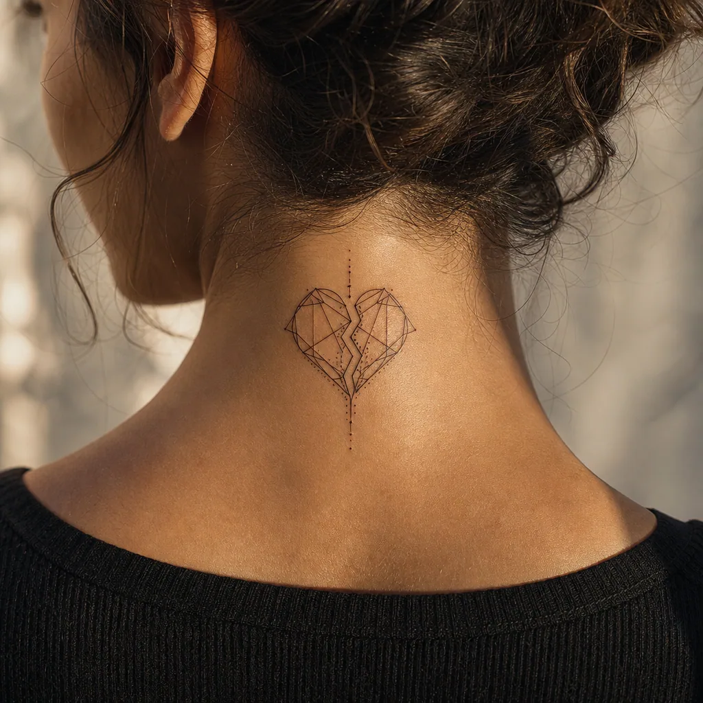 Coeur geometrique brise