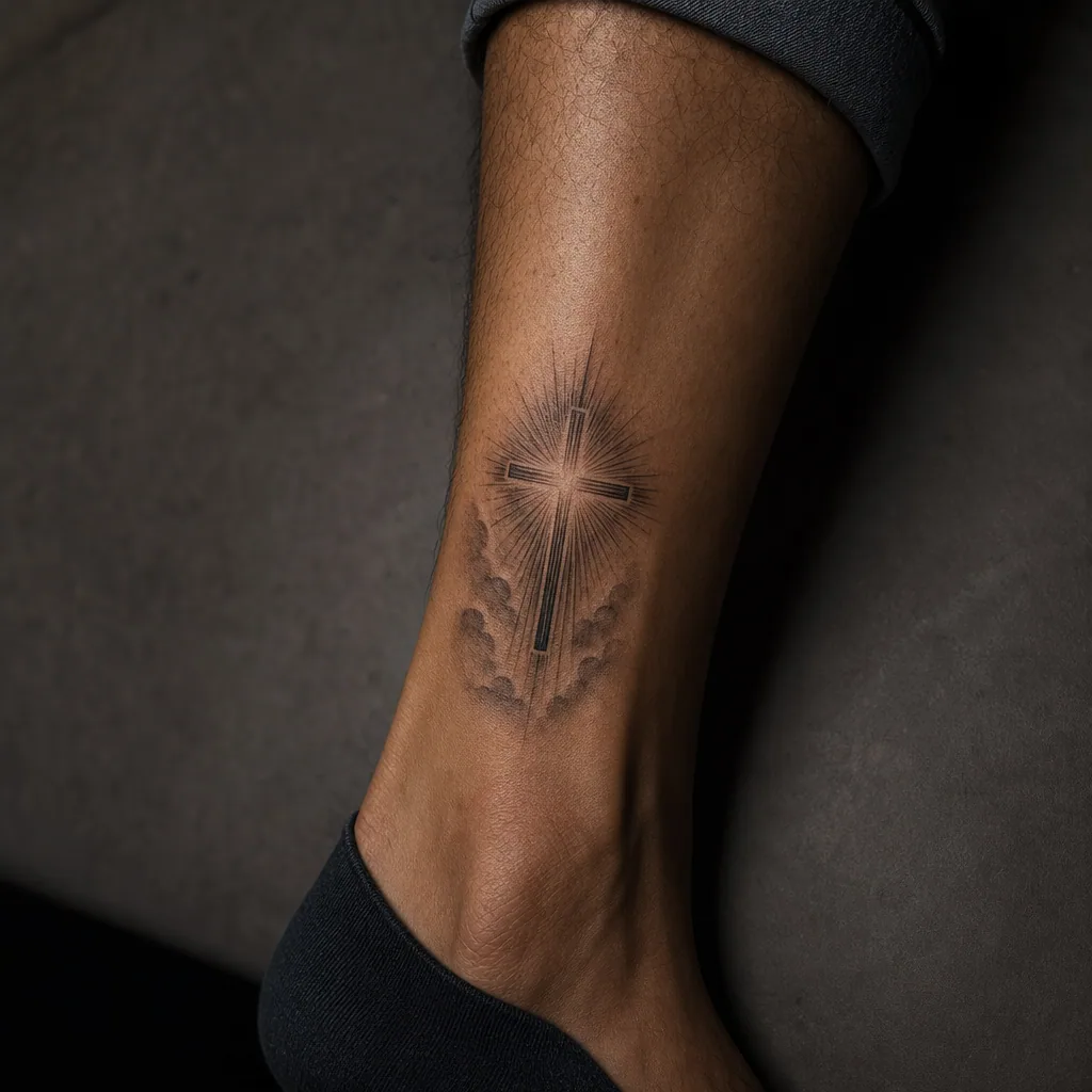 Croix lumineuse spirituelle
