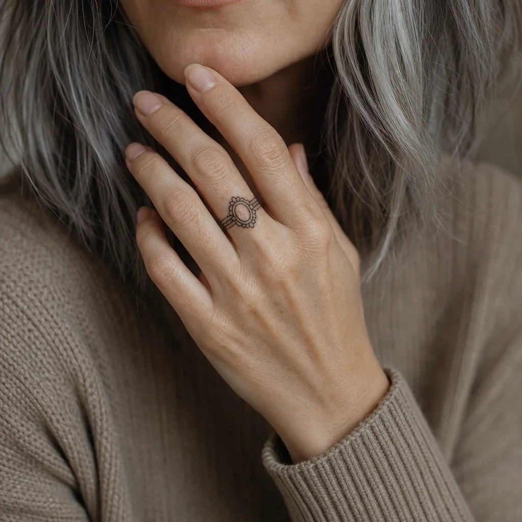 Bague ornementale premium