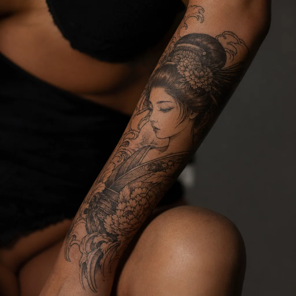 Geisha japonaise sleeve