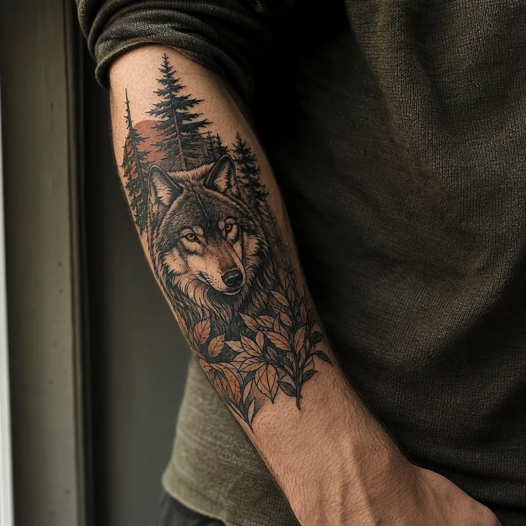 Loup neo-traditionnel foret
