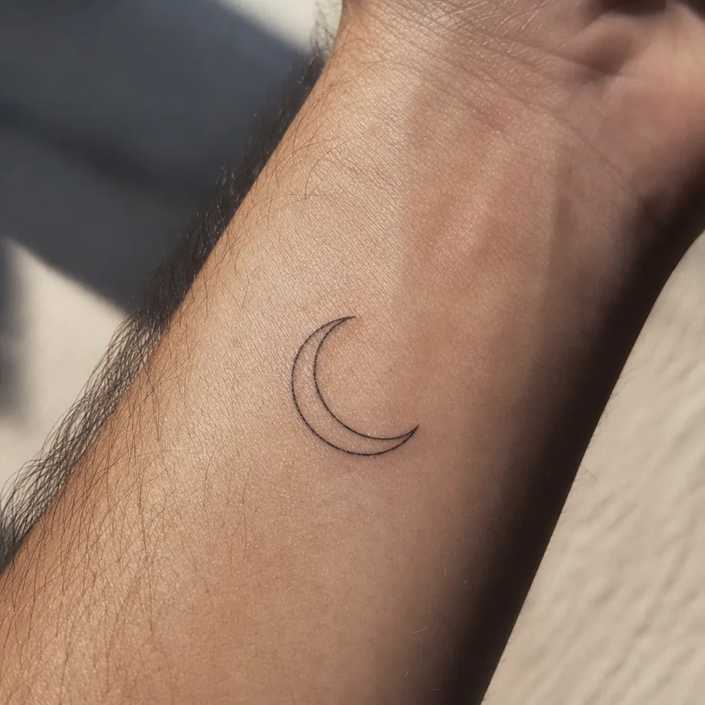 Croissant lune minimaliste