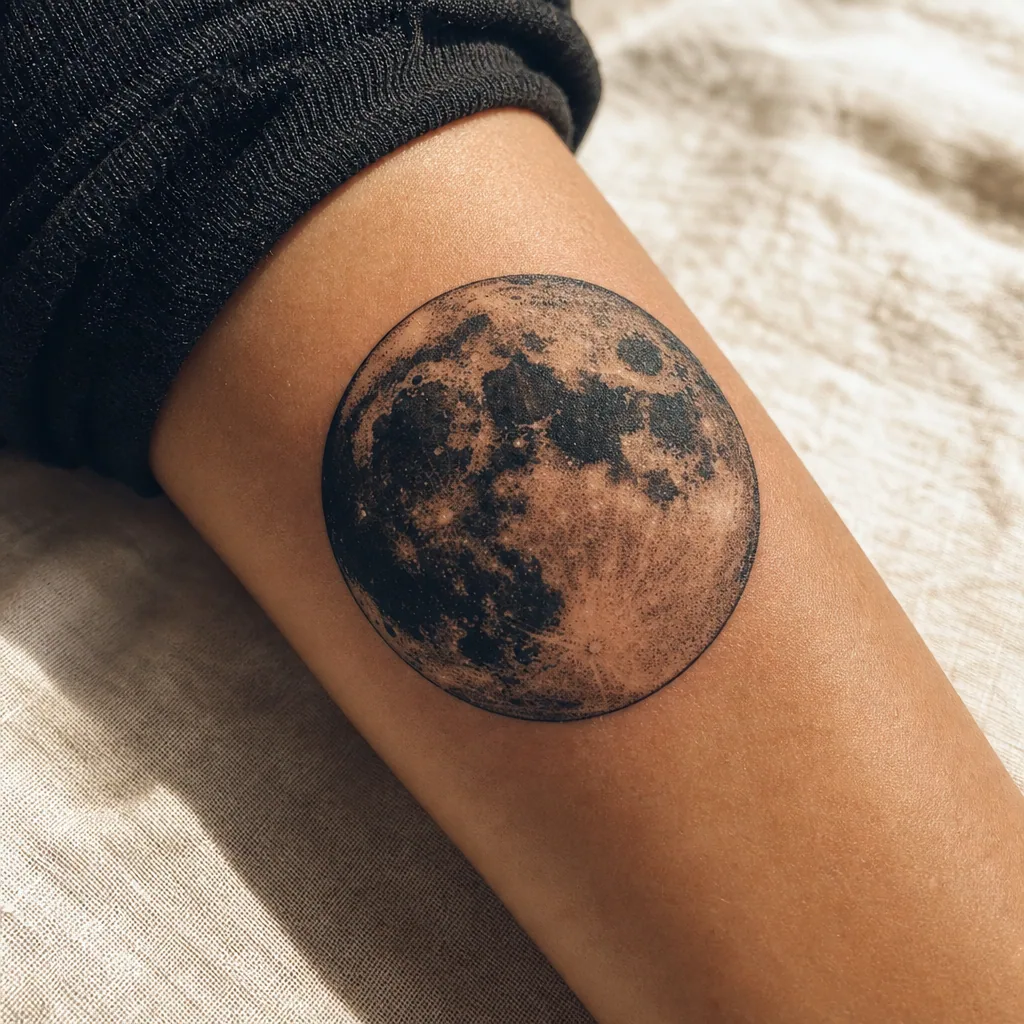 Pleine lune blackwork