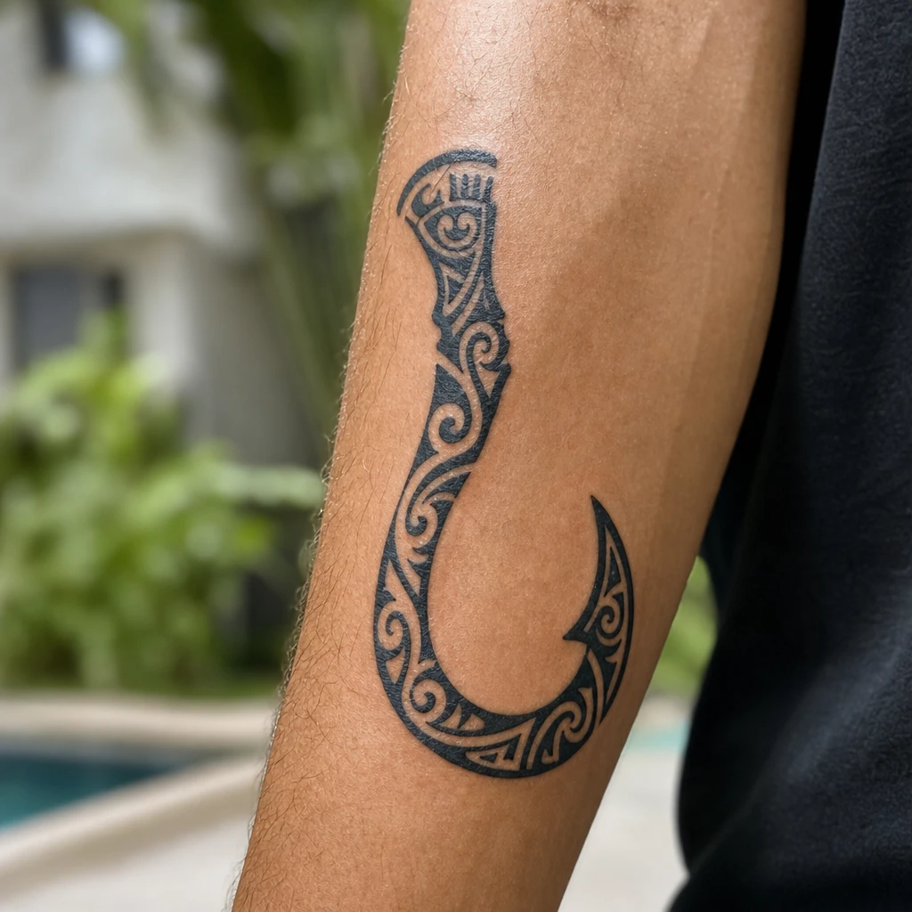Tatouage maori sur peau réelle