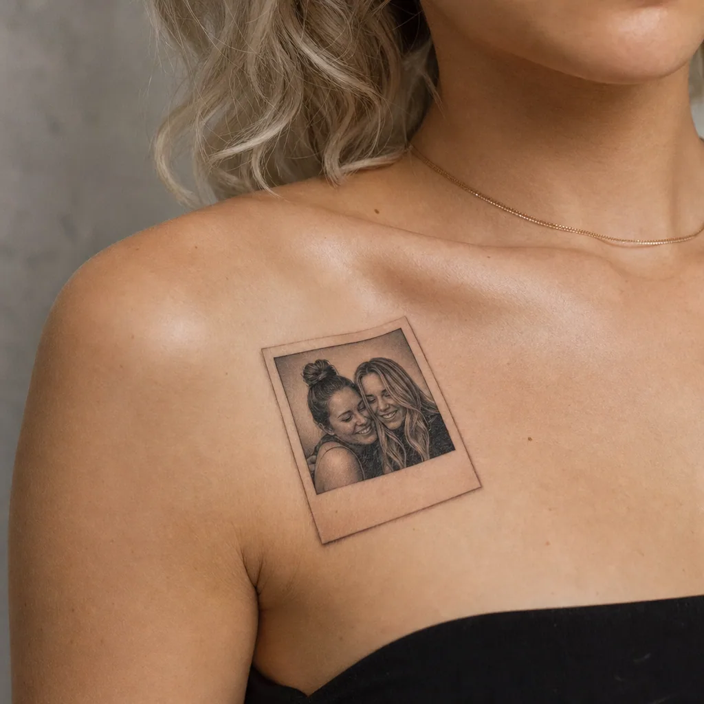 Polaroid souvenir realiste